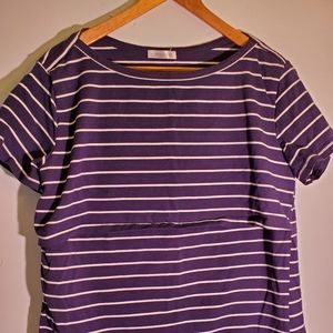 Striped Nursing Top